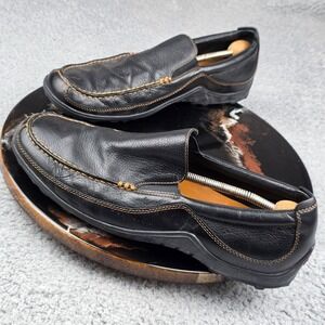 Cole Haan CO3557 Tucker Venetian Black Slip on Leather Shoe Loafers Mens Sz 13 M